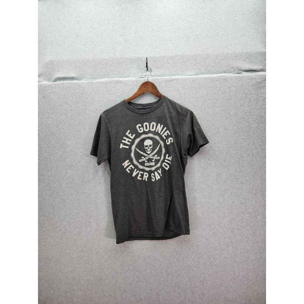 The Goonies Never Say Die Graphic Tee Ripple Junction S Gray Cotton/Polyester